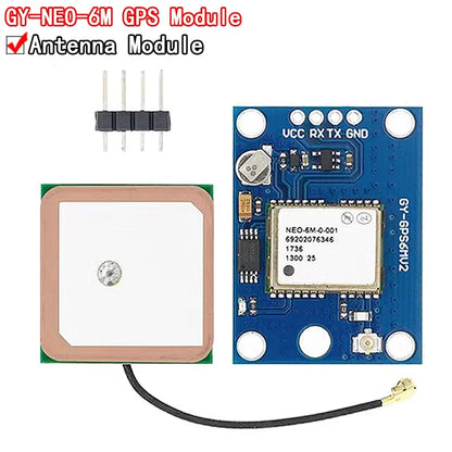 Módulo GPS GY-NEO6MV2 (NEO-6M) con Antena Grande y EEPROM para Control Vuelo MWC/APM2.5 Arduino