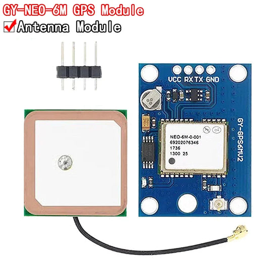 Módulo GPS GY-NEO6MV2 (NEO-6M) con Antena Grande y EEPROM para Control Vuelo MWC/APM2.5 Arduino
