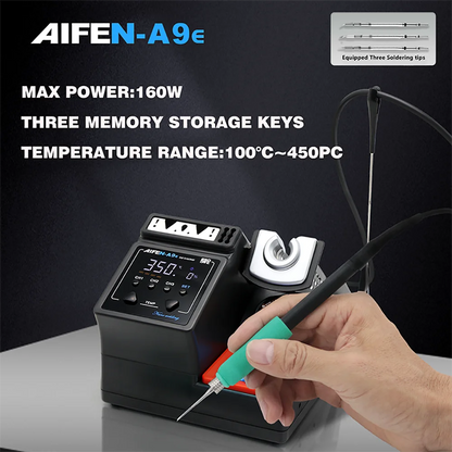 AIFEN A9E Soldering Station Compatible Original Soldering Iron Tip 210/245/115 Handle Control Temperature Welding Rework Station
