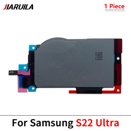 Bobina Receptora Carga Inalámbrica con Módulo NFC/Compás y Flex para Samsung S20-S23 FE/Plus/Ultra (Repuesto)