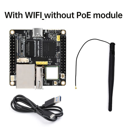 Placa Desarrollo Luckfox Lyra Ultra W (RK3506B, 8GB eMMC, WiFi6/PoE, Audio, DisplayPort, Linux)