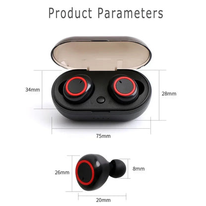 Auriculares Inalámbricos Y50 TWS Bluetooth Deportivos Gaming con Micrófono para Xiaomi/Huawei/LG