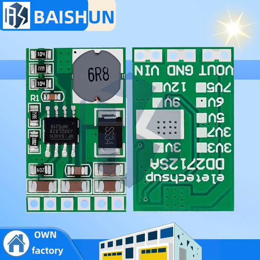 Módulo Convertidor Buck DC-DC 3.5A 4.5V-27V a 3V-12V Step-Down Regulador Voltaje DD2712SA