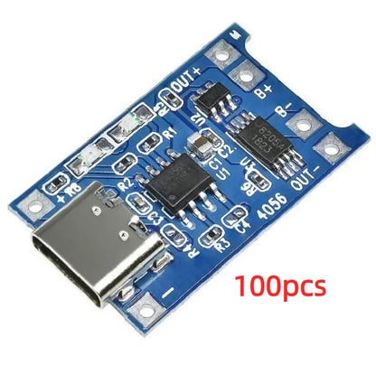 TP4056 5V 1A Type-c USB 18650 Lithium Battery Charging Board Charger Module with Protection Dual Functions