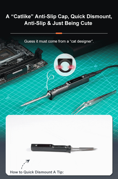 Miniware TS101 Soldering Iron TS100 Upgrade Original Portable Adjustable Temperature Digital Solder Station Tip TS-BC2 PD3.1 90W