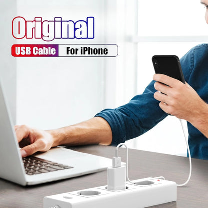 Cargador USB EU Carga Rápida para iPhone 6S-14 Pro Max/Plus/X/XR/XS con Cable Datos USB (1m/1.5m/2m)