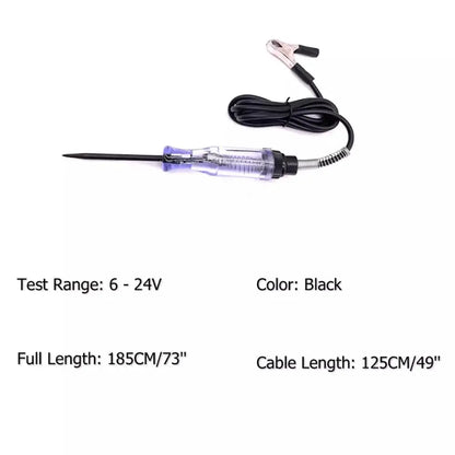 Tester Circuito Voltaje Automotriz (6V/12V/24V) - Pluma Prueba Digital DC Larga con Luz y Display