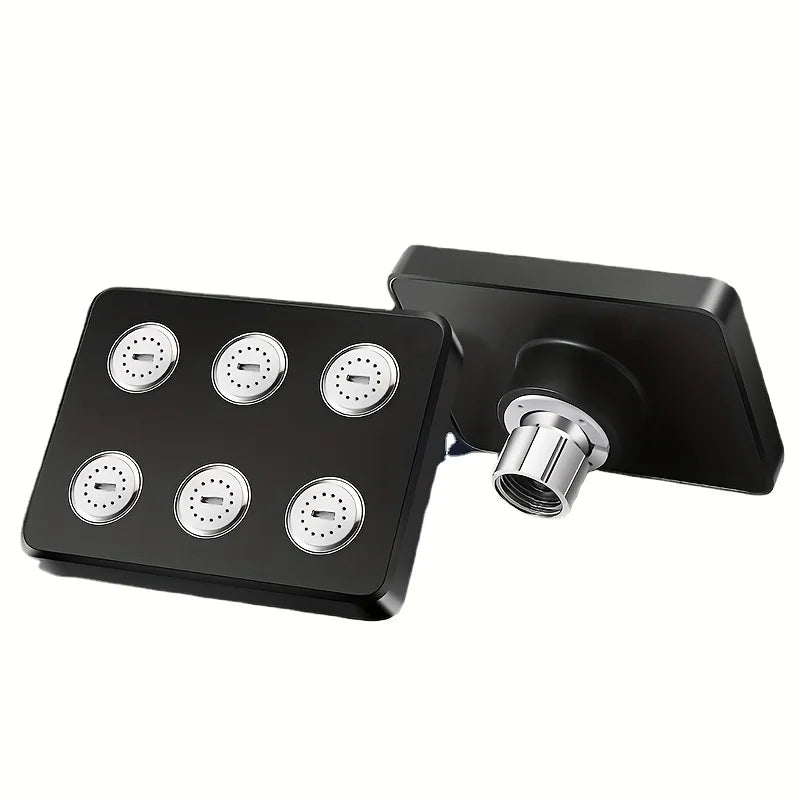 Cabezal Ducha Montado Pared Alta Presión (Top Spray Rotatorio) Accesorio Baño