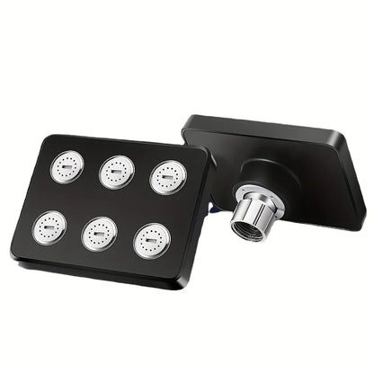 Cabezal Ducha Montado Pared Alta Presión (Top Spray Rotatorio) Accesorio Baño