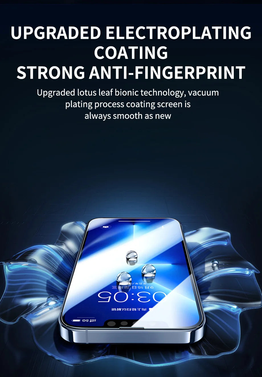 Protector Pantalla Cristal Templado para iPhone 7/8 Plus / X/XR/XS Max / 11-16 Pro Max/Mini (Pack 3 Unidades)