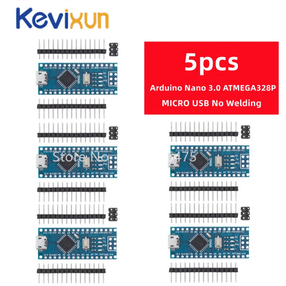 Placa Nano 3.0 (ATMEGA328P, 16MHz, CH340) con Bootloader (Puerto Mini/Tipo C/Micro USB) compatible Arduino