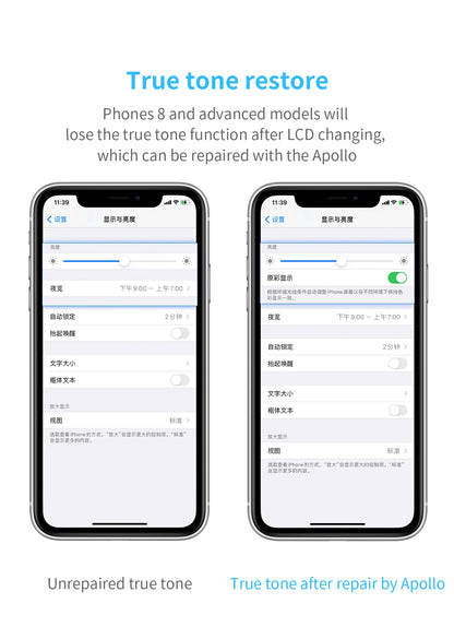 Qianli Apollo interstellar One For iPhone Fixed Photosensitive Original Color Data Line Detection Battery Code Read And Write