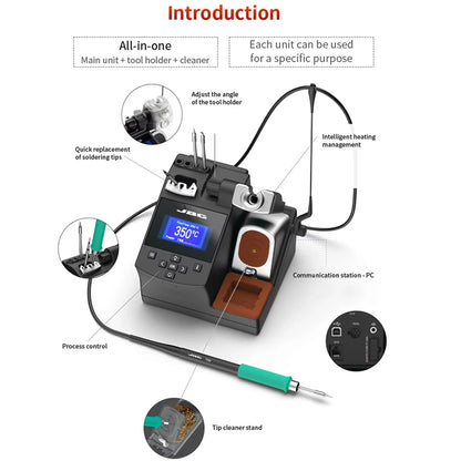 Original JBC CD-2BHQF Soldering Station Precision Intelligent Rework Tools With C245 Soldering Iron Tip for Repair Mobile Phone