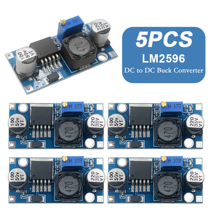 Lote 1/5/10 Pcs Módulo Convertidor Buck LM2596 DC-DC 3.0-40V a 1.5-35V Step-Down