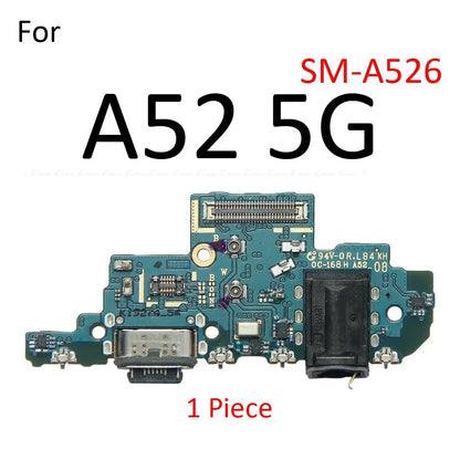 Placa Puerto Carga Rápida USB con Micrófono y Flex para Samsung Galaxy M42/M51/A51/A52/A71/A72/A90 4G/5G