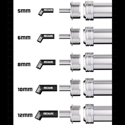 Boquilla Aire Caliente Diagonal MECHANIC compatible con Pistola Calor Serie 861 (5/6/8/10/12 mm) Calentamiento Uniforme