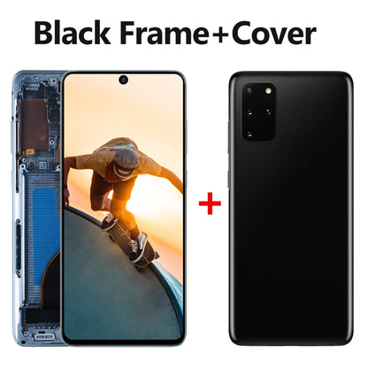 Pantalla AMOLED de 6,7 pulgadas para Samsung Galaxy S20 Plus LCD G985 G985F G985F/DS G986 LCD S20 + con montaje de digitalizador de cristal táctil