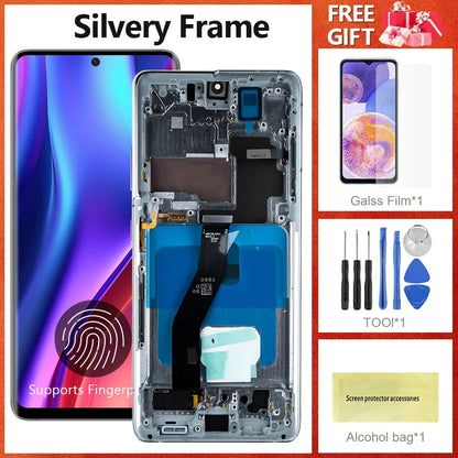 Pantalla S21 Ultra AMOLED de 6,8 pulgadas con huellas dactilares para Samsung Galaxy S21 Ultra 5G G998B G998B/DS pantalla Lcd montaje de pantalla táctil