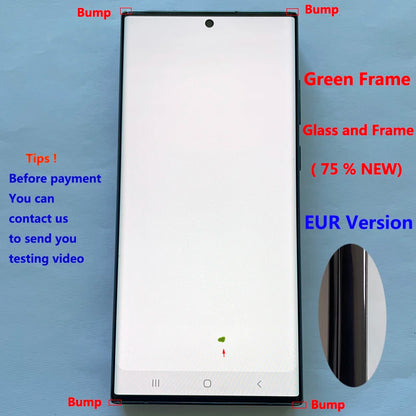 Pantalla 6.8" Super AMOLED con Marco y Digitalizador Táctil para Samsung S22 Ultra 5G (S908/S908U/S908B) (Con Defecto Estético)