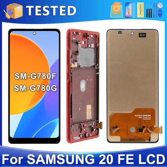 Repuesto de Pantalla LCD para Samsung Galaxy S20 FE (Probado, Digitalizador Táctil)