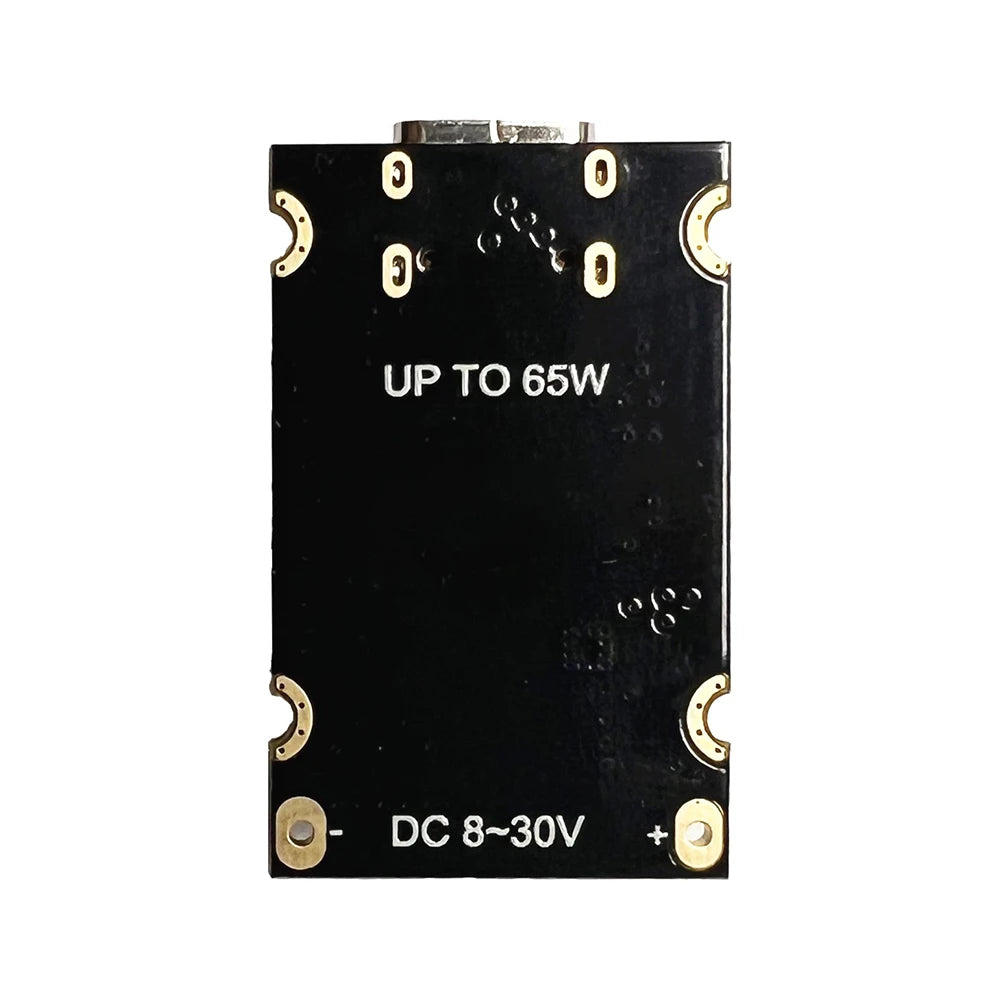 Módulo Carga Rápida PD 65W USB-C Soporta PD3.1/QC3.0/SCP/PPS para Arduino DC 8-30V