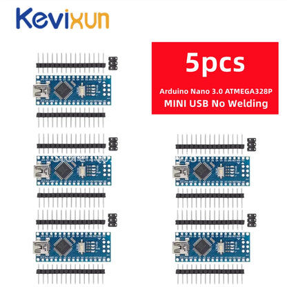 Placa Nano 3.0 (ATMEGA328P, 16MHz, CH340) con Bootloader (Puerto Mini/Tipo C/Micro USB) compatible Arduino