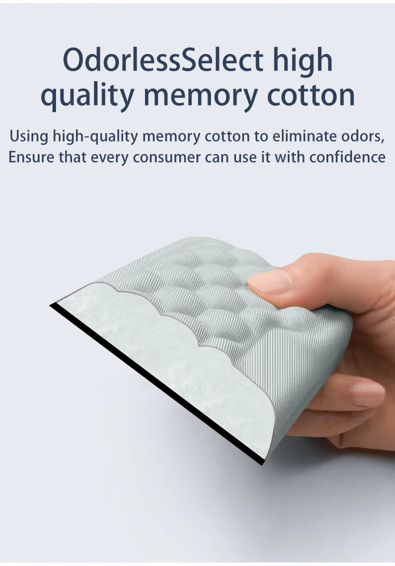 Reposamuñecas Ergonómico Espuma Memoria para Teclado y Mouse Pad (Protección Oficina/Tipeo) Computadora/Notebook