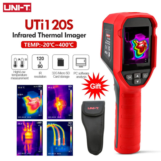 Cámara Termográfica UNI-T UTi120S (120x90) - Termógrafo Infrarrojo Prueba Tuberías Calefacción Suelo