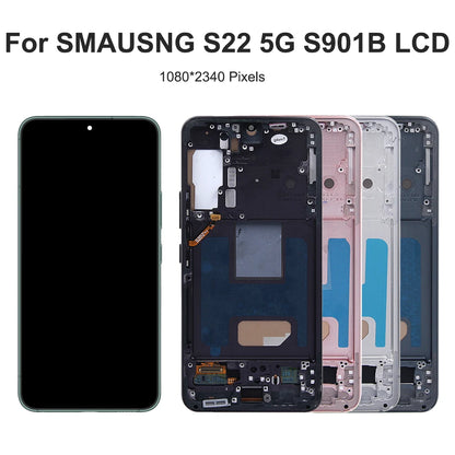 S22 para Samsung probado para S22 5G S901B S901U S901W S901N S901E pantalla LCD reemplazo del ensamblaje del digitalizador de pantalla táctil