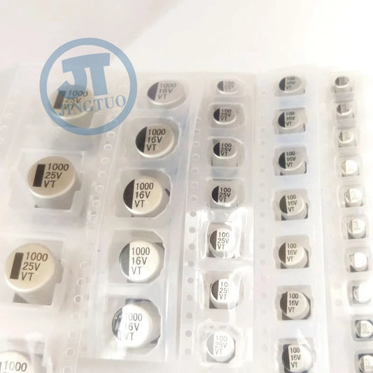 Capacitor Electrolítico Chip SMD (2.2uF-1000uF, 6.3V-50V) - Unidad (Especificar Valor)