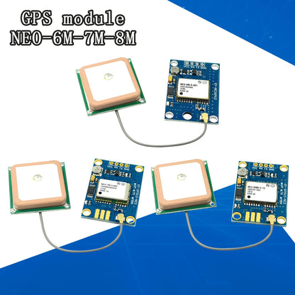 Módulo GPS GY-NEO6MV2 / GY-NEO7MV2 / GY-NEO8MV2 (NEO-6M/7M/8M) con Antena Grande y EEPROM para Control Vuelo MWC/APM2.5 Arduino