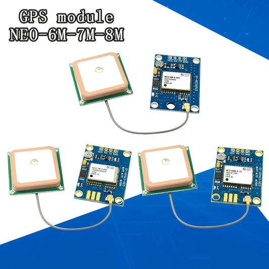 Módulo GPS GY-NEO6MV2 / GY-NEO7MV2 / GY-NEO8MV2 (NEO-6M/7M/8M) con Antena Grande y EEPROM para Control Vuelo MWC/APM2.5 Arduino