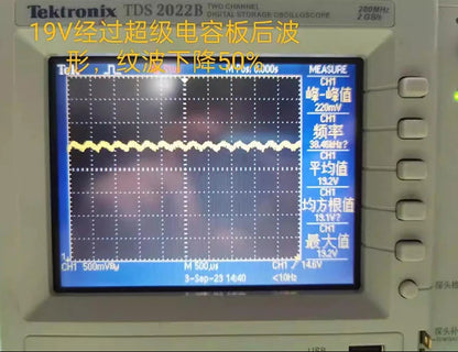 Placa Filtro Fuente Alimentación Lineal/Conmutada con Supercapacitor 5V-48V 10A