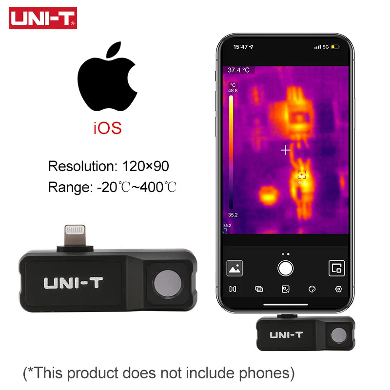 Termógrafo Infrarrojo Móvil UNI-T UTi120 / UTi120MS USB para Celular - Cámara Térmica Reparación