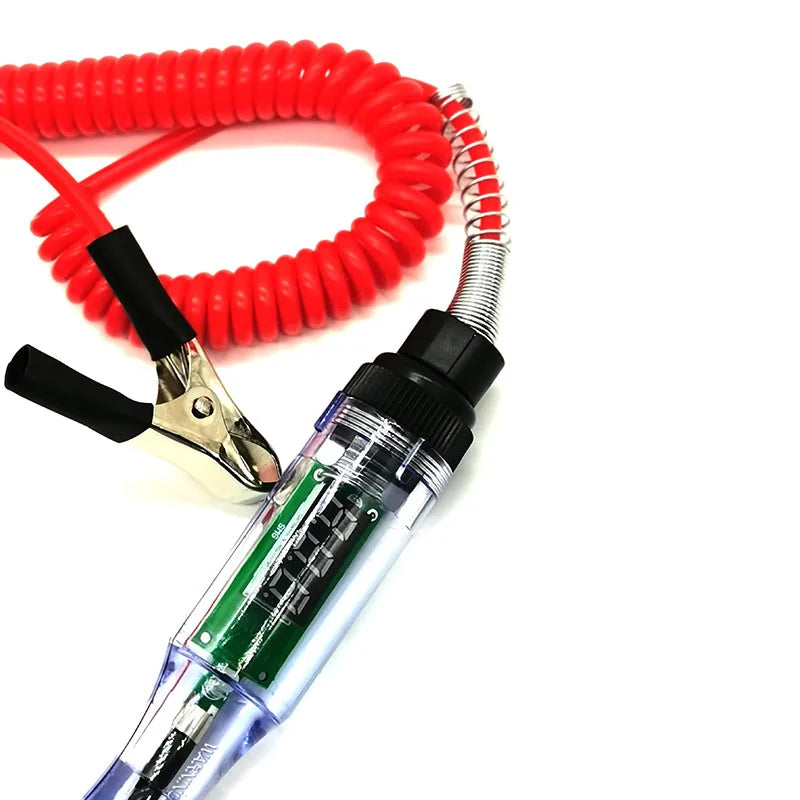 Pluma Tester Voltaje Circuito Universal Auto/Camión con Display Digital y Luz - Accesorio Reparación