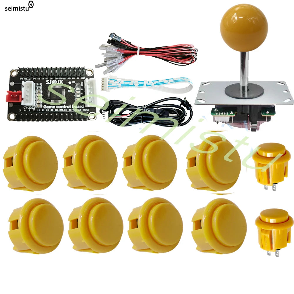 Kit DIY Joystick Arcade (Copia Sanwa) para Neo Geo/Raspberry Pi/XBOX360/Android/PS3 (Controlador USB Zero Delay)
