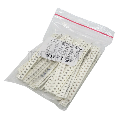 Kit Capacitores SMD Cerámicos 0603/0805/1206 - 1pF a 10uF (320/720/2500 Piezas)