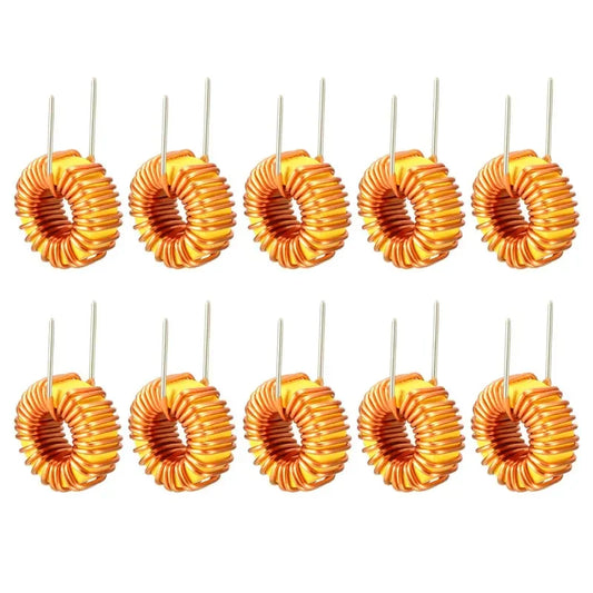 Inductor Núcleo Toroide Bobinado - Varios Valores (10uH a 470uH) - Lote 10 Piezas