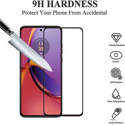 Full Cover Full Glue Tempered Glass For Motorola Moto G54 G84 Screen Protector For Moto G14 Camera Film
