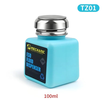 MECHANIC TZ01 TP01 Anti-static Alcohol Bottle for Motherboard Cleaning Industrial Stainless Steel Solution Dispenser