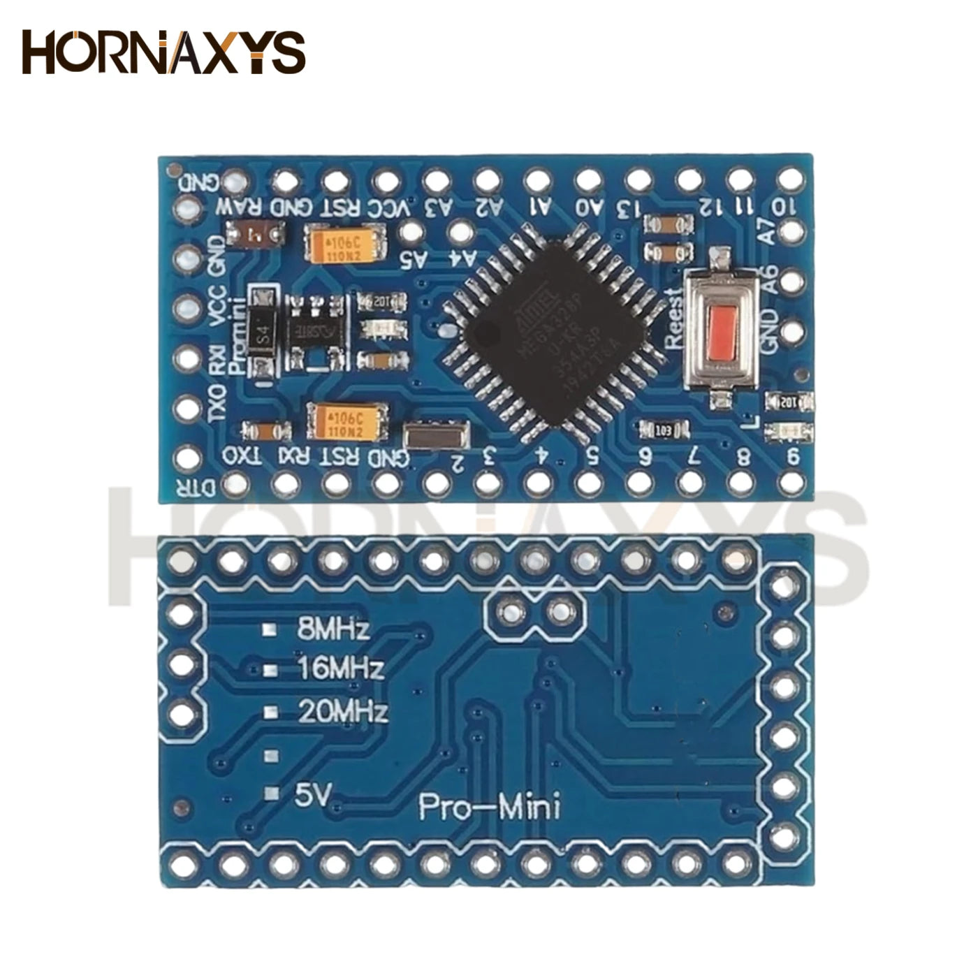 Placa Desarrollo Pro Mini 328 (ATMEGA328P/ATMEGA328) 5V 16MHz / 3.3V 8MHz para Arduino (1-10 Unidades)