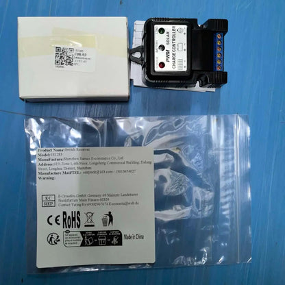 Controlador Carga Panel Solar IP30 PWM 10A 6V/12V Auto Regulador Batería
