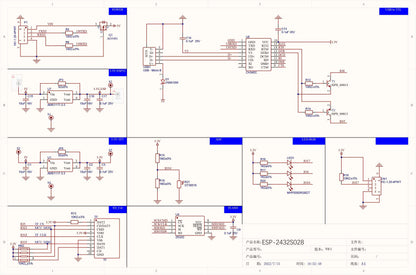 Módulo Pantalla Inteligente RCmall ESP32-2432S028R (LCD TFT 2.8", 240x320, Driver ILI9341)
