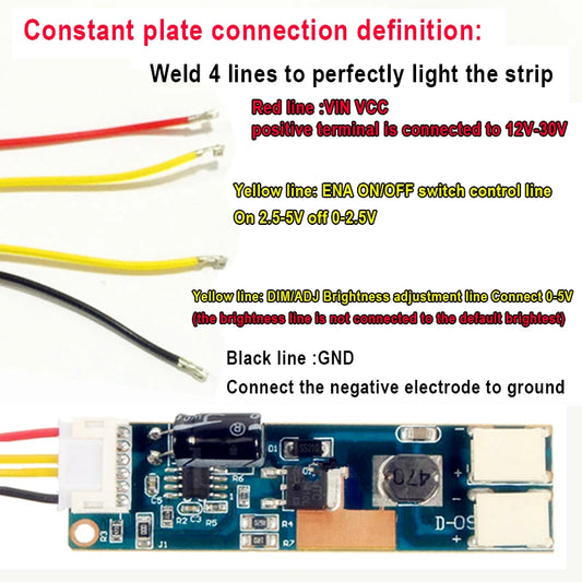 Módulo Driver Universal Backlight LED TV LCD 14-65" Boost Step-Up 12-200V a 24-400V Adaptador