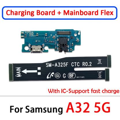 Flex Cable Carga USB para Samsung A22/A32/A42 (4G/5G) - Repuesto Conector Dock (Testado)