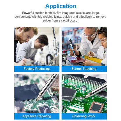 Pluma Succión Estaño Eléctrica AC 110V/220V (Cautín 30W) Máquina Desoldadora Succión Vacío PCB Herramienta Soldadura