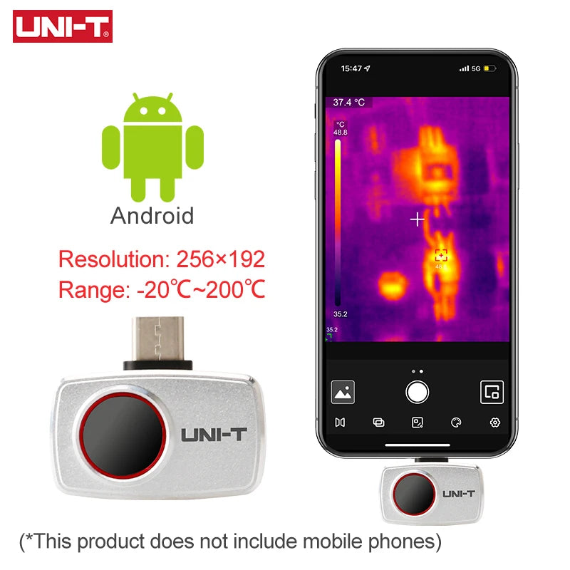 Termógrafo Móvil UNI-T UTi260M para Android (Tipo C) - Herramienta Temperatura Módulo PCB/Electrónico