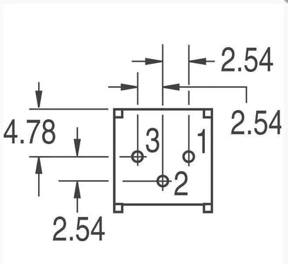 3386P-1-103 1k 2k 5k 10k 20k...  0.5W, 1/2W PC Pins Through Hole Trimmer Potentiometer Cermet 1 Turn Top Adjustment 5PCS/LOT