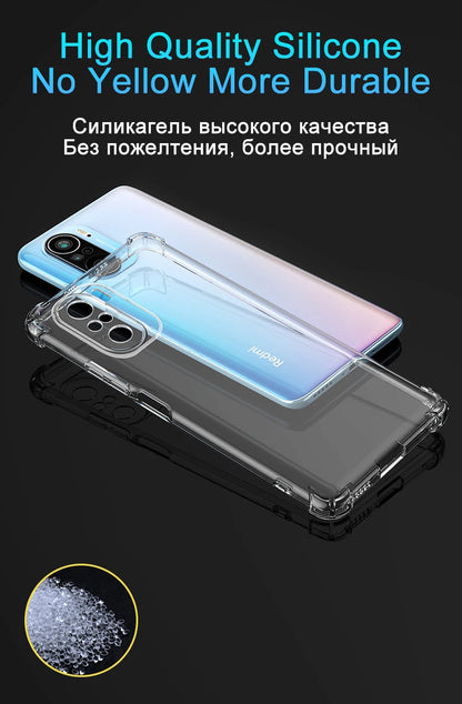 Funda Carcasa Silicona Transparente Anti-Golpes (Airbag) para Xiaomi Redmi Note 7-10S / 7A-9C / Poco F3/X3 Pro NFC