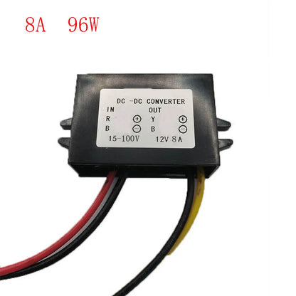 Convertidor Buck DC-DC 15V-100V a 12V (1A-10A) Step-Down Regulador Voltaje Transformador Auto